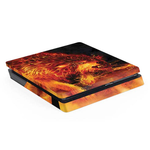 Fire Stalker Wolf by Tom Wood PlayStation PS4 Skins
